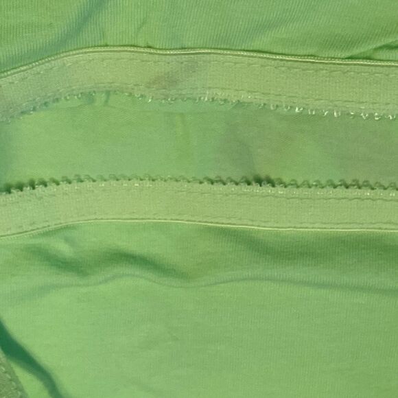 SO Camisole Tank Top Lime Green Sleeveless Spaghetti Strap Shelf Bra M - Picture 4 of 8